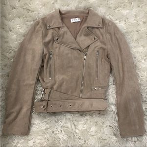 Vici faux suede moto jacket